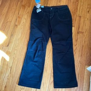 NWT Kuhl Dulce Natural Rise black pants 14P